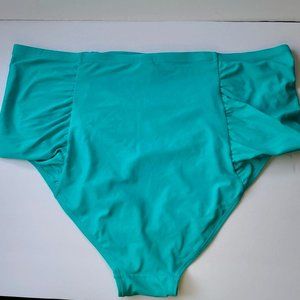 Old Navy 3x Turquoise Shirred Swimsuit Bottoms